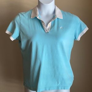 Lilly Pulitzer blue polo shirt size XL